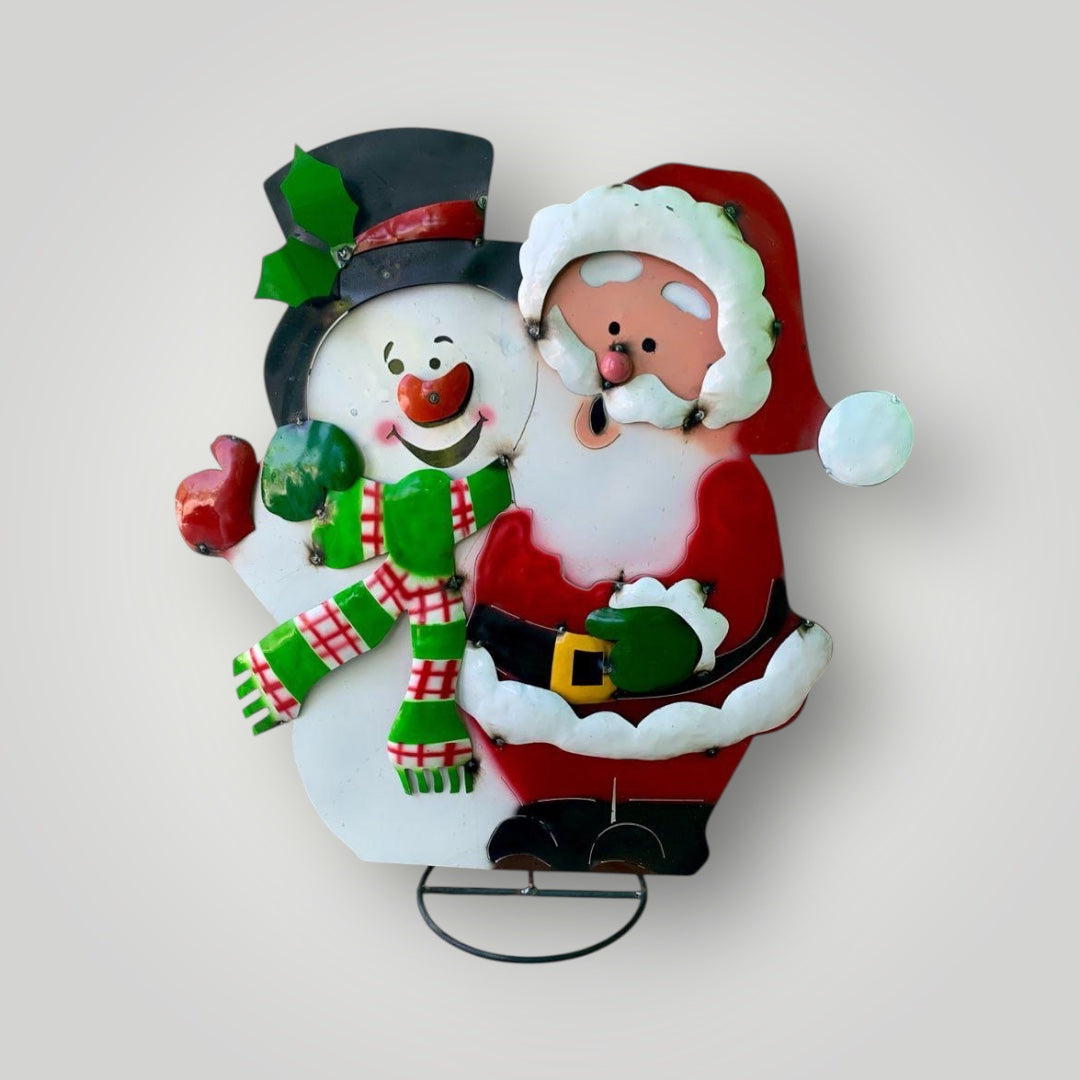 Santa y Mono de Nieve